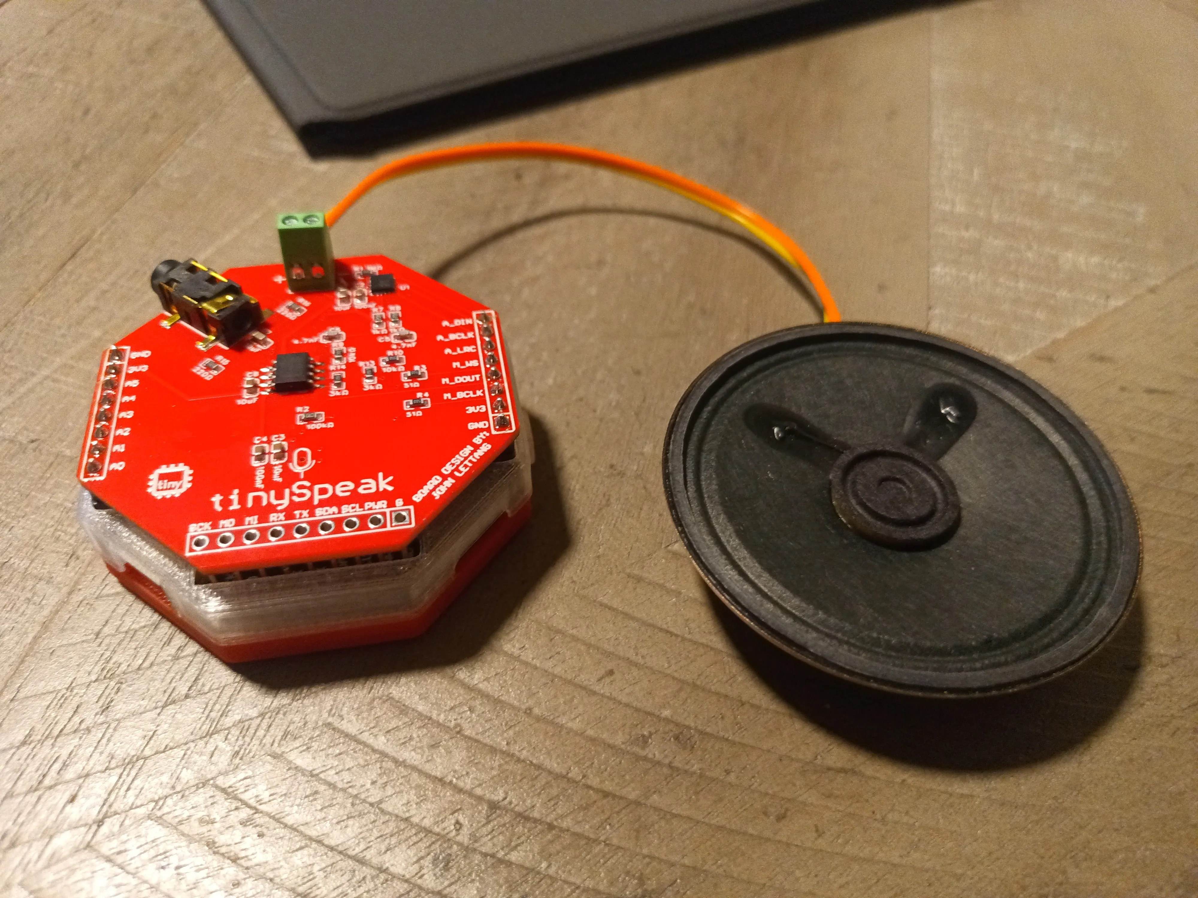 tinySpeak mounted on tinyCore